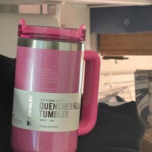 40oz Pink Starbucks Stanley Tumbler – Winter Collection
